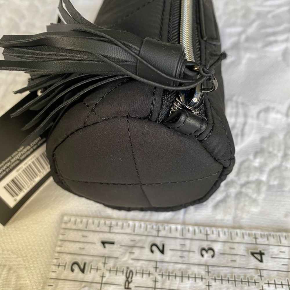 SOLD! SEPHORA Bag Cosmetic Makeup Case  - NWT ~ The Seeker Black Quilted - Picture 5 of 5